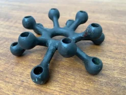 Pamono Mid-Century Danish Brutalist Cast Iron Candleholder by Jens H. Quistgaard