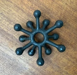 Pamono Mid-Century Danish Brutalist Cast Iron Candleholder by Jens H. Quistgaard