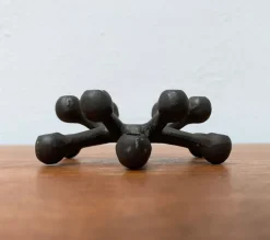 Pamono Mid-Century Danish Brutalist Cast Iron Candleholder by Jens H. Quistgaard