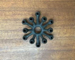 Pamono Mid-Century Danish Brutalist Cast Iron Candleholder by Jens H. Quistgaard