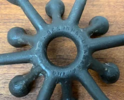Pamono Mid-Century Danish Brutalist Cast Iron Candleholder by Jens H. Quistgaard