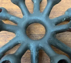 Pamono Mid-Century Danish Brutalist Cast Iron Candleholder by Jens H. Quistgaard