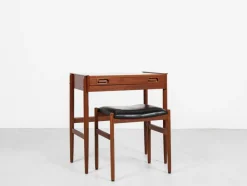 Best Pamono Mid-Century Danish Dressing Table in Teak with Ottoman from Dyrlund, 1960s, Set of 2