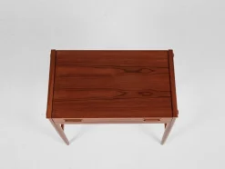 Best Pamono Mid-Century Danish Dressing Table in Teak with Ottoman from Dyrlund, 1960s, Set of 2