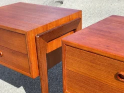 Hot Pamono Mid-Century Danish Nightstands from Ølholm Møbler, 1964, Set of 2