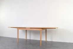 Pamono Mid-Century Danish Oak Extendable Dining Table, 1960s><noscript><img width=