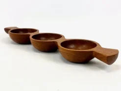 Outlet Pamono Mid-Century Danish Partitioned Teak Snack Bowl, 1970s