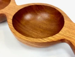 Outlet Pamono Mid-Century Danish Partitioned Teak Snack Bowl, 1970s