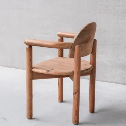 Pamono Mid-Century Danish Pine Dining Chairs attributed to Rainer Daumiller><noscript><img width=