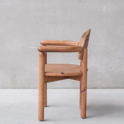 Pamono Mid-Century Danish Pine Dining Chairs attributed to Rainer Daumiller><noscript><img width=