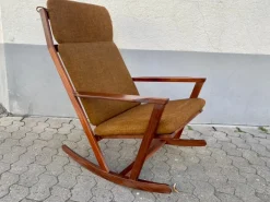 Pamono Mid-Century Danish Rocking Chair by Poul M. Volther><noscript><img width=