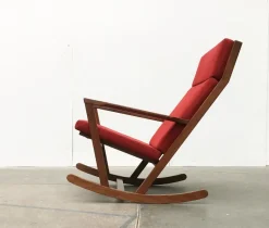 Pamono Mid-Century Danish Rocking Chair by Poul Volther for Frem Røjle