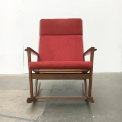 Pamono Mid-Century Danish Rocking Chair by Poul Volther for Frem Røjle