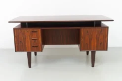 Sale Pamono Mid-Century Danish Rosewood Freestanding Desk with Floating Top, 1960s