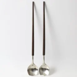 Best Pamono Mid-Century Danish Salad Servers from Asni, 1960s, Set of 2
