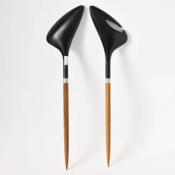 Pamono Mid-Century Danish Salad Servers by Helge Benzin for Astrid Wessels, 1960s, Set of 2><noscript><img width=