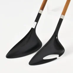 Pamono Mid-Century Danish Salad Servers by Helge Benzin for Astrid Wessels, 1960s, Set of 2><noscript><img width=