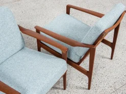 Pamono Mid-Century Danish Sofa Set in Teak attributed to Ib Kofod Larsen, Set of 3><noscript><img width=