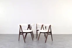Discount Pamono Mid-Century Danish Teak Dining Chairs by Th. Harlev for Farstrup, 1960s, Set of 4