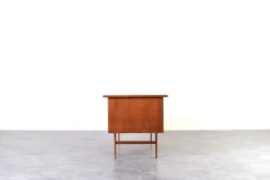 Pamono Mid-Century Danish Teak Executive Desk, 1960s><noscript><img width=