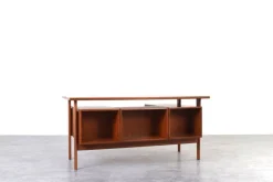 New Pamono Mid-Century Danish Teak Executive Desk by Kai Kristiansen for FM Møbler, 1960s
