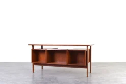 New Pamono Mid-Century Danish Teak Executive Desk by Kai Kristiansen for FM Møbler, 1960s