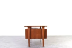 New Pamono Mid-Century Danish Teak Executive Desk by Kai Kristiansen for FM Møbler, 1960s