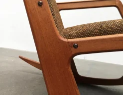 Pamono Mid-Century Danish Teak Model 100 Rocking Chair by Søren Georg Jensen for Kubus Møbler, 1960s