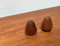 Pamono Mid-Century Danish Teak Pepper and Salt Shaker, 1960s, Set of 2><noscript><img width=