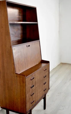 Pamono Mid-Century Danish Teak Secretary><noscript><img width=