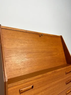 Pamono Mid-Century Danish Teak Secretary from Dyrlund, 1960s><noscript><img width=