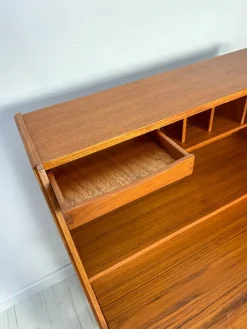 Pamono Mid-Century Danish Teak Secretary from Dyrlund, 1960s><noscript><img width=