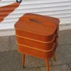 Pamono Mid-Century Danish Teak Sewing Cabinet, 1960s> Worktables & Workbenches