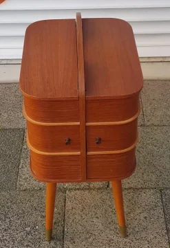 Pamono Mid-Century Danish Teak Sewing Cabinet, 1960s><noscript><img width=