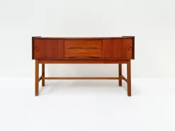 Discount Pamono Mid-Century Danish Teak Sideboard with Sliding Doors and Drawers, 1960s