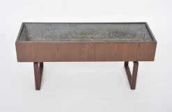 Pamono Mid-Century Danish Teak Wooden Planter Box with Inlay Metal Tub, 1960s> Planters And Jardiniere