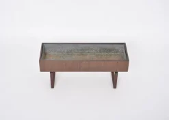 Pamono Mid-Century Danish Teak Wooden Planter Box with Inlay Metal Tub, 1960s><noscript><img width=