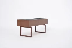 Pamono Mid-Century Danish Teak Wooden Planter Box with Inlay Metal Tub, 1960s><noscript><img width=