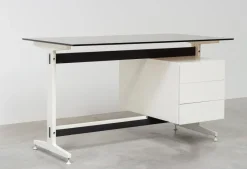 Pamono Mid-Century Desk by Etienne Fermigier, 1970s><noscript><img width=