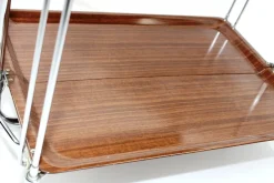 Pamono Mid-Century Dinett Foldable Serving Trolley from Bremshey Solingen, 1960s><noscript><img width=