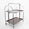 Pamono Mid-Century Dinette Foldable Serving Trolley from Bremshey Solingen, 1950s> Serving Bar Carts & Trolleys