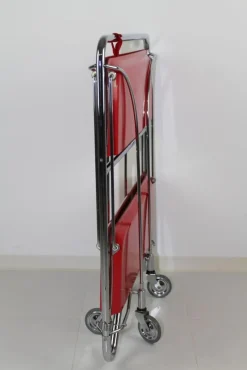 Pamono Mid-Century Dinette Foldable Serving Trolley from Bremshey Solingen, 1960s><noscript><img width=