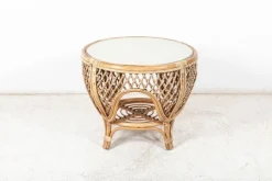 Outlet Pamono Mid-Century English Cane or Wicker Conservatory Set, Set of 5