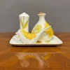 Pamono Mid-Century Ernestine Ceramic Oil Salt and Pepper Set, Set of 4> Salt & Pepper Shakers