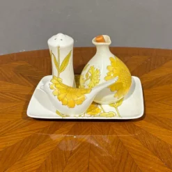 Pamono Mid-Century Ernestine Ceramic Oil Salt and Pepper Set, Set of 4><noscript><img width=
