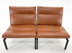 Pamono Mid-Century Faux Leather & Metal Lounge Chair, 1970s><noscript><img width=