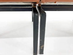 Pamono Mid-Century Faux Leather & Metal Lounge Chair, 1970s><noscript><img width=