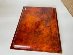 Pamono Mid-Century Faux Tortoise Shell Tray in the style of Christian Dior, 1970s