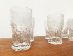 Pamono Mid-Century Finnish Aslak Glasses by Tapio Wirkkala for Iittala, Set of 8><noscript><img width=