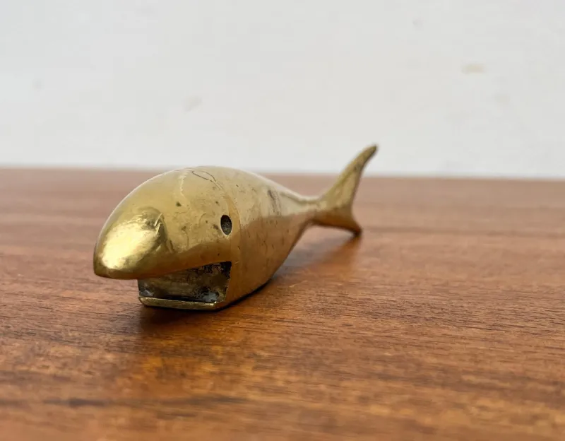Outlet Pamono Mid-Century Fish Bottle Opener in Brass, 1960s